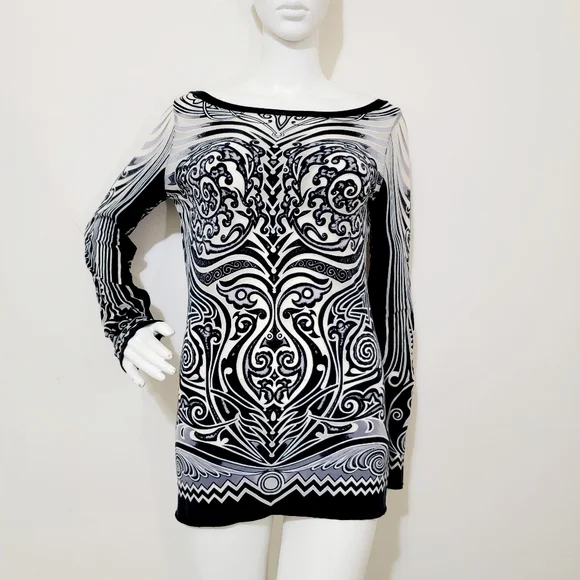 Jean Paul Gaultier | Dresses | Jean Paul Gaultier Tribal Cyber Mini Dress  Top | Poshmark